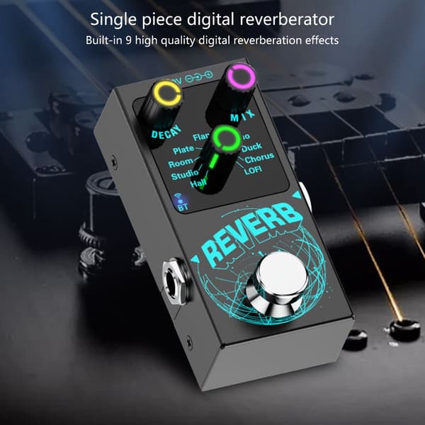 Gitar Reverbs Effektor Enkel Blok Effektor Digital Reverbs Effektpedal
