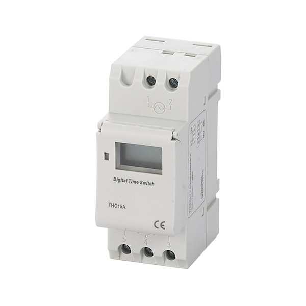 THC15A Digitaalinen LCD Virta Ohjelmoitava Ajastinkytkin Rele Din-kiskoon Asennettava Elektroninen Ajastinkytkin DC48V/12V/24V/110V/220V