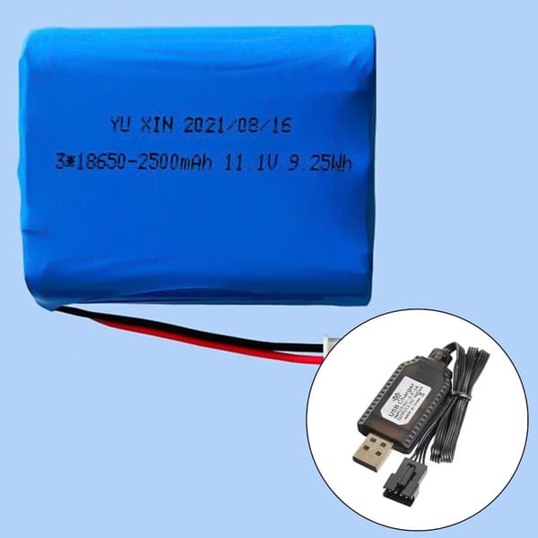 2-pak USB-ladekabel SM2.0 4P stikforbindelser til 7,4V bilmodeller