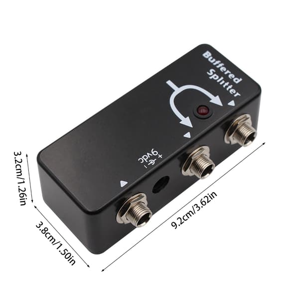 Gitarpedal Signal Splitter Gitar Effekter Buffer Splitter Forbedrer Signal