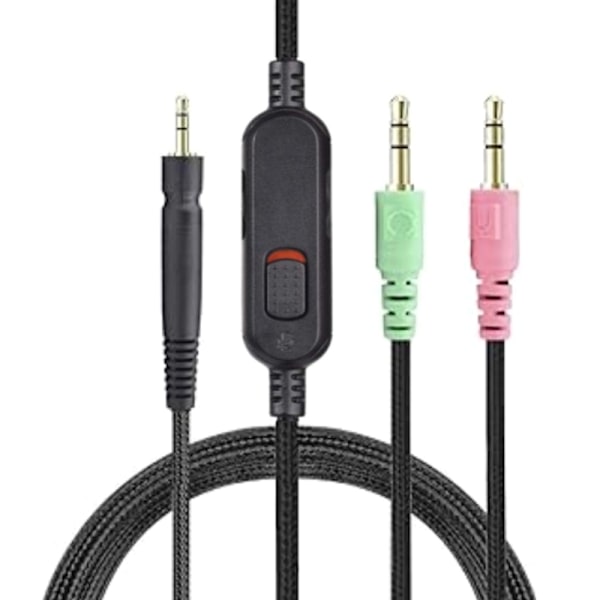 Slitesterk erstatnings UNP PC-kabel for GSP350/500/600/670G4MEONE gaming-hodetelefoner, langvarig og pålitelig headset-ledning