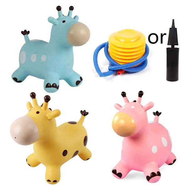 Uppblåsbar hoppande giraff för småbarn, simning, för barn 1-3 år, vattenballonger, dykset, leksak, baby, födelsedagspresenter, kit