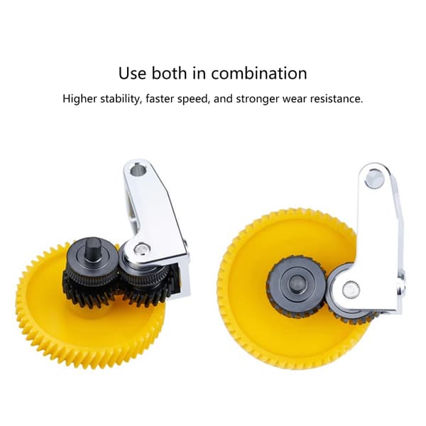 3D Printere Ekstruder Gear Belagte Overflader Integreret Spiralgear Kit