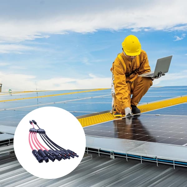 Fotovoltaiska solpanelkabel Y-splitterskabel 10AWG för snabba energiinstallationer