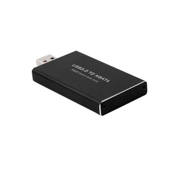 USB 3.0 til mSATA SSD Harddisk Boks Konverter Adapter Kabinett Ekstern for Kasse