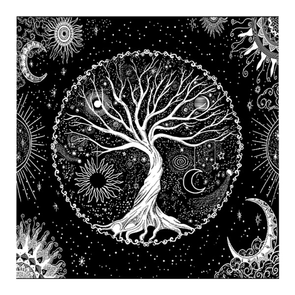 Tarotduksduk 12 Konstellationer Pentagram Duksduk Spådom Duksduk Spådomskort Duksduk Heminredning