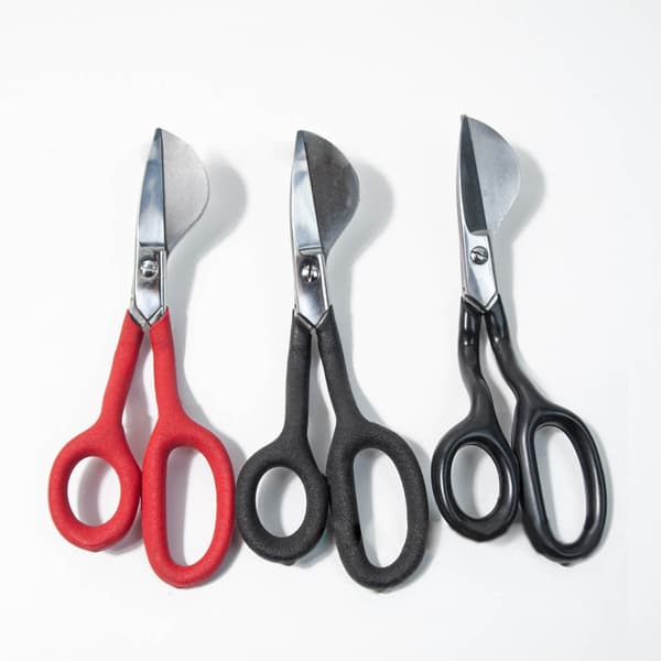 7 tums mattluggsaxar Ankansnäbbssaxar för mattlugg, mattstans Glossy black