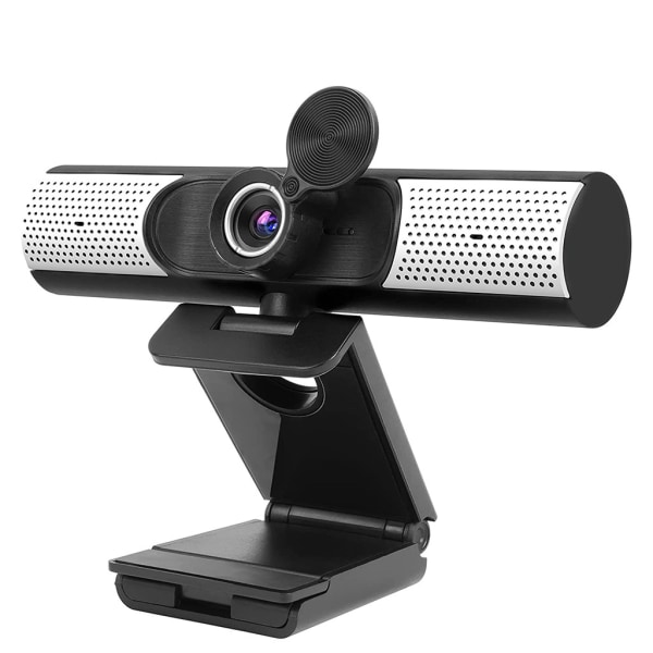 1080P 90° vidvinkelwebbkamera med dubbel mikrofon och cover Antispion datorkamera för videosamtal & inspelning
