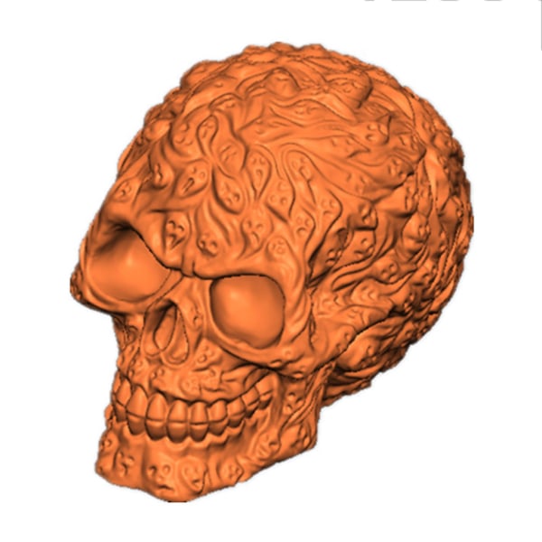 Ghost 3D Skull Hemdekorationer Form prydnadsgjutning Mould