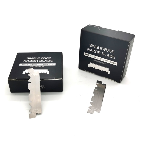 100 st Barberare för rakblad Single Edge för rakblad för Professionell Barb