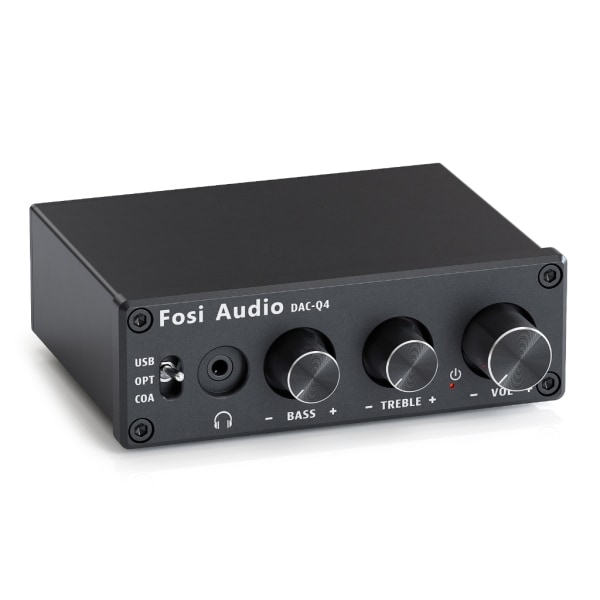 Hörlursförstärkare för Fosi Audios Mini Stereo DAC24Bit 192KHz USB Optisk Koaxial till RCAAUX för aktiva högtalare