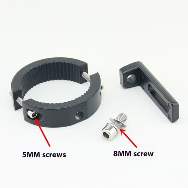 Flexibelt motorcykelljusfäste Justerbar 20 till 38 mm metallmontering Large