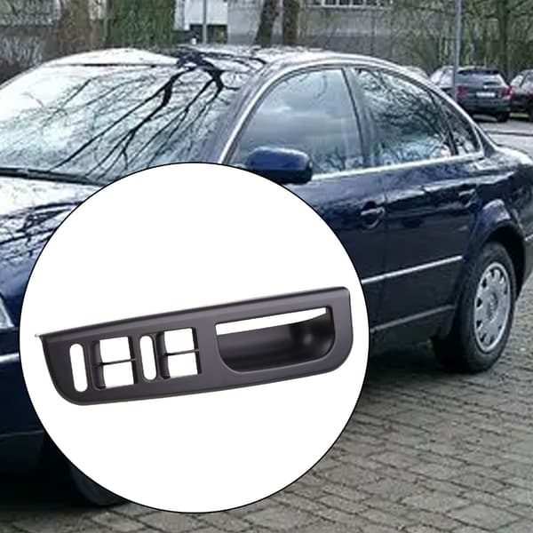 Svart Master Vindusbryter Kontrollpanel Trim Bezel for Passat Jetta Golf MK4