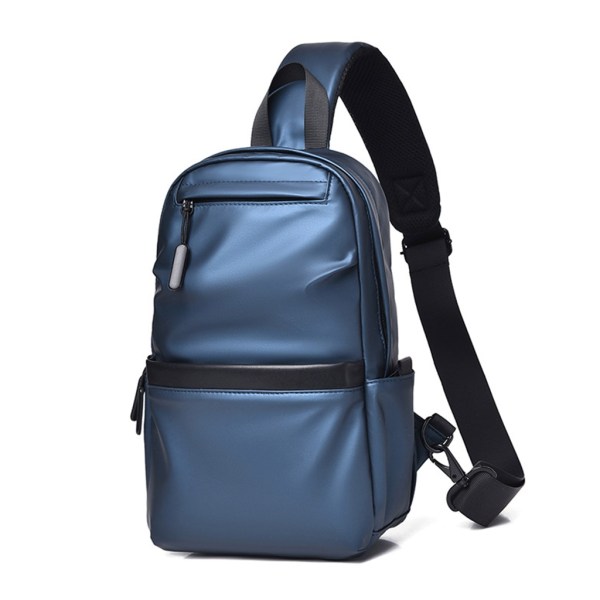 Bröstväska för män Casual Sling Crossbody Ryggsäck Resor Axelremsväska för vandring Promenera Utomhus Sport Handväska Blue