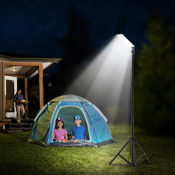 Bärbar 6500-7000K Stand Light 84 LED Lamp Beads Camping Light Work Light med Stand Presenter för familjemedlem dagligt bruk
