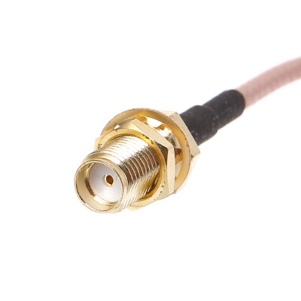 SMA hona till CRC9/TS9 dubbelkontakt RF koaxialadapter RG316 kabel 15cm