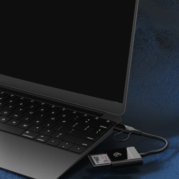 Aluminium 10Gbps CFE Typ B Läser USB 3.2 Gen 2 10Gbps Kortläsare