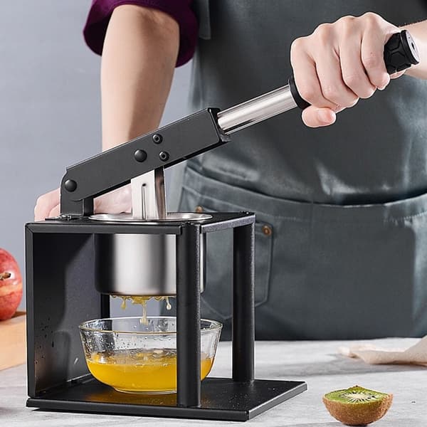 Multifunktionel Manuel Juicer i Rustfrit Stål Juice Maskine Citronpresser