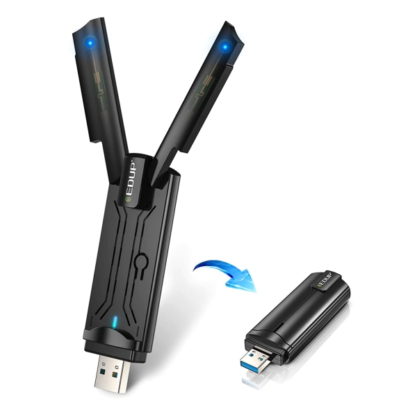 1800Mbps USB Wifi Adapter Wifi 6 802.11ax 2,4Ghz/5Ghz Dual Band Mu-mimo Wifi Adapter USB3.0 Wifi Nätverkskort