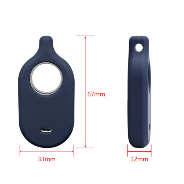 Locator Cover Stötsäkert mjukt case Tvättbart hölje Skal Antilost Protector för Smarttag 2 Tracker Light gray