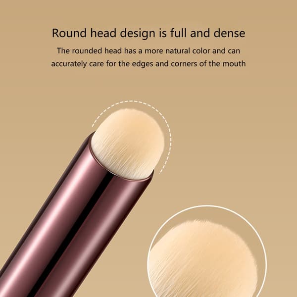 Bærbar læbebørste Concealer børster Læbestiftbørste Rejse læbe makeup børster