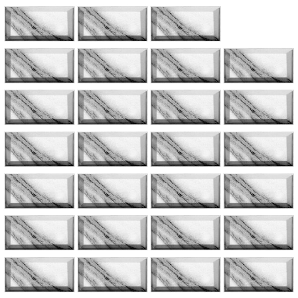27 st Imitation Tegelstensmönster Kakeldekaler DIY Självhäftande Golv Väggdekal