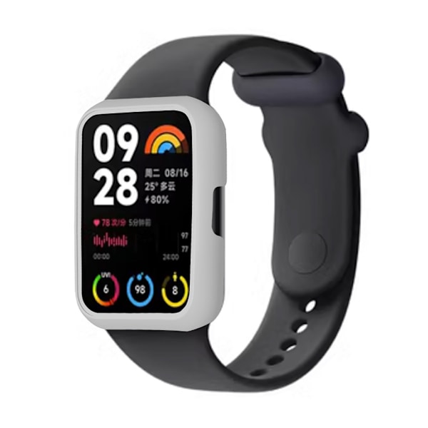 För MiBand 8 Pro Watch Skyddsfodral Lättvikts anti-scratch hårt hölje Skyddsskal Stötsäkert PC- case cover Clear