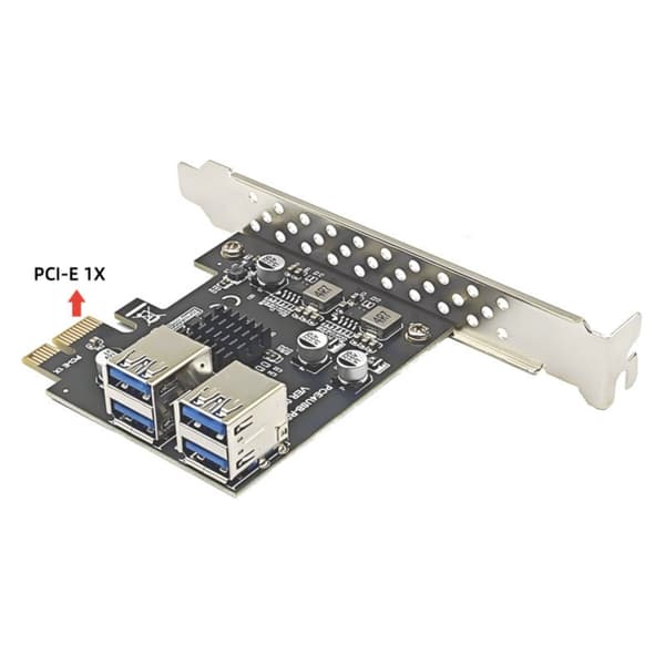 5Gbps USB 3.2 Gen1 PCIE-kort USB3.0 PCIE X1-kort PCIE USB 3.0-adapter