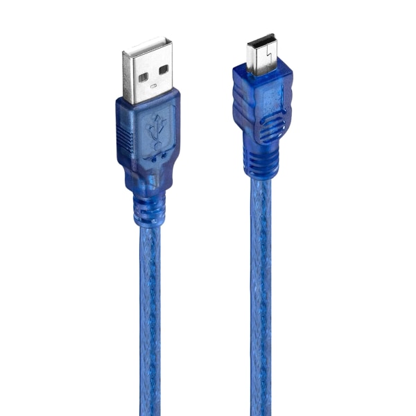 Mini 5Pin USB -kabel USB 2.0 Typ A hane till mini 5P hane folie+ flätad skärmad 1,5 m för 3 m 0. för 3 m 0,5 m 3m