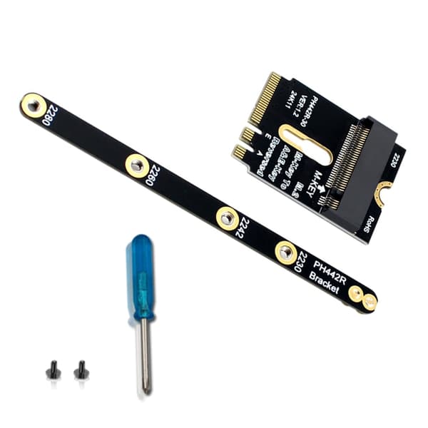 M.2 Key A+E til NVME Adapter PCIE4.0 For 2230 2242 2260 2280 Risers