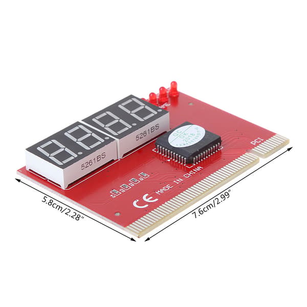 PC-datamaskin hovedkortanalysatorsett Digital PCI 4-sifret PCI- og ISA PC-tester