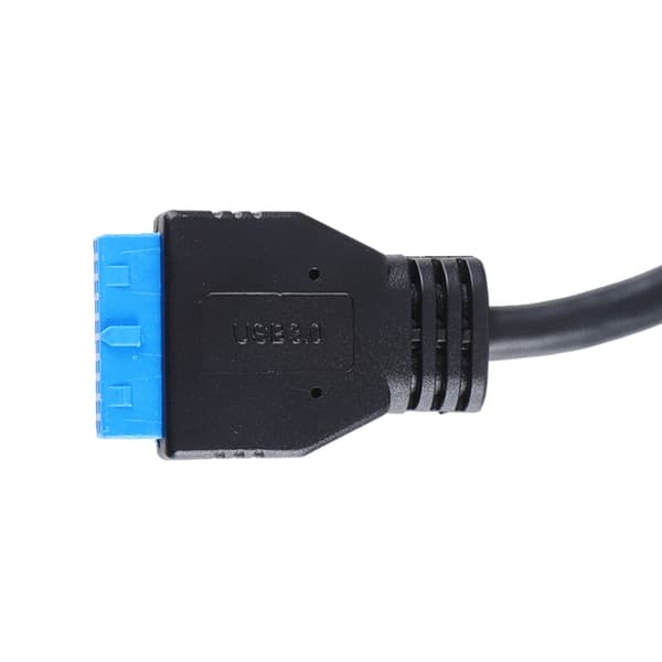 USB3.0 19PIN Header 1 til 2 Forlengelseskabel Splitter 19Pin Intern Forlengelse