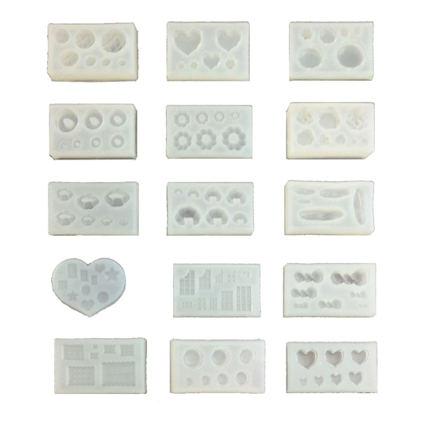 Simuleringsljus Silikonform Miniatyr Donut Cookie Bröd Biscuit-Form