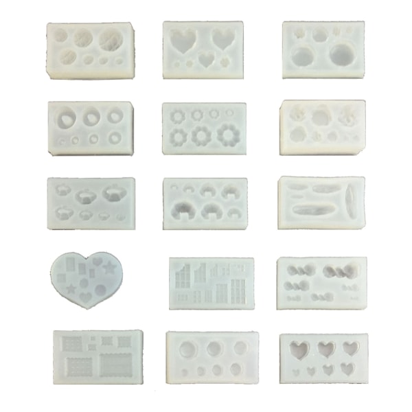 Simuleringslys Silikoneform Miniature Donut Cookie Brød Kiks-Form