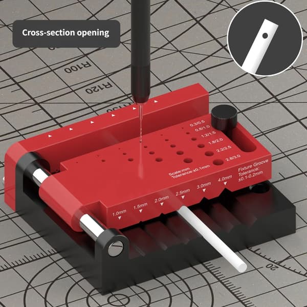 Aluminium Rundstang Stansepositioneringsstation til Model Hobby Rundstang
