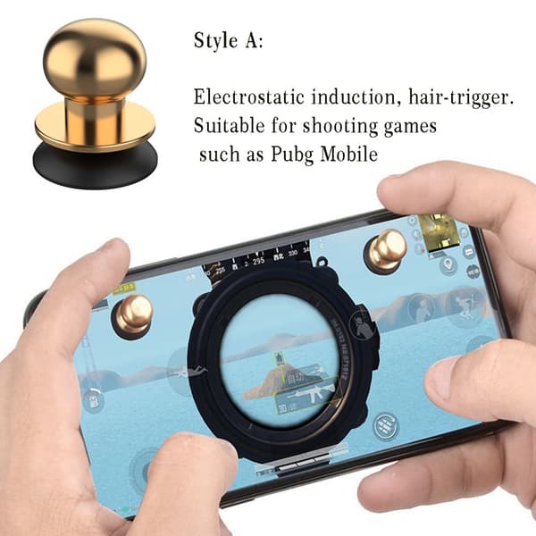 Mobilcontroller Telefon Spil Joystick Fire Finger Ledende Sugekop Knap