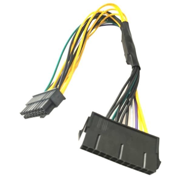 ATXs 24-pin til 16-pin hovedstrømomformerkabel for datamaskin