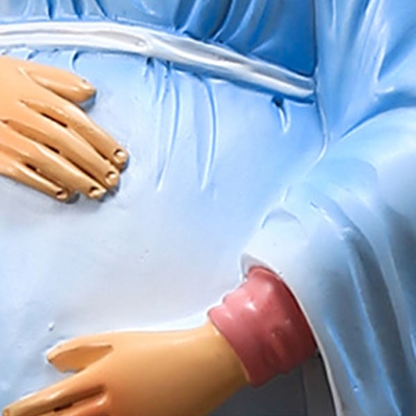 Jungfru Maria Guds Moder Staty Bordsskiva Resin Figurine Collection Gravid
