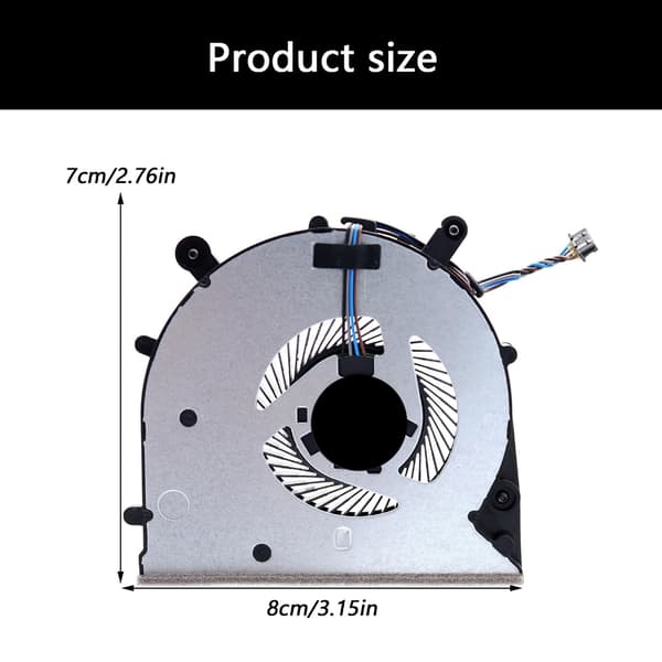 Bærbar CPU-radiator DC5V 0.5A 4-bens køleventilator til 650G4 650G5-serien