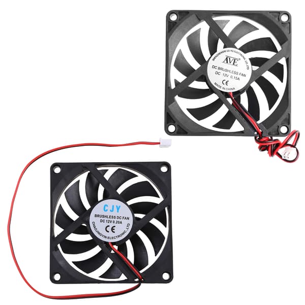 DC12V Kylfläkt 8cm DC Borstlös Höghastighetsluftflöde 2600R Tyst PC Miner