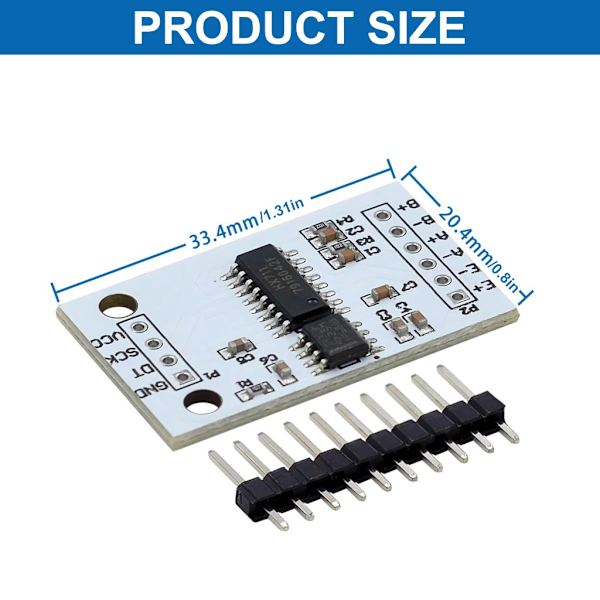 24Bit HX711 ADC-modul til præcis industriel vægtsensorisk anvendelse