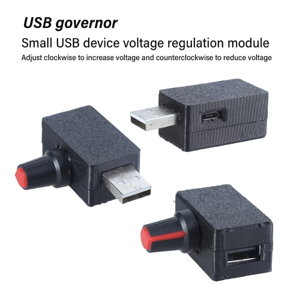 USB Fläktkontroller med Steglös Hastighetsmodul 5V Regulator Modul för Skrivbord