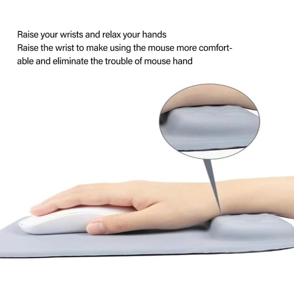 Tastatur Håndleddsstøttepute Myk Memory Foam Musematte Håndleddsstøttepute Deep Space Grey
