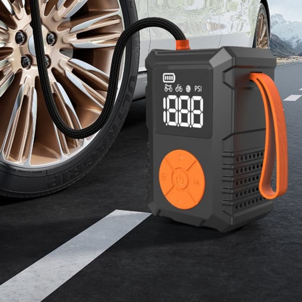Trådløs Bil Luftpumpe Inflator Kompressor Digital Elektrisk Bærbar 80W