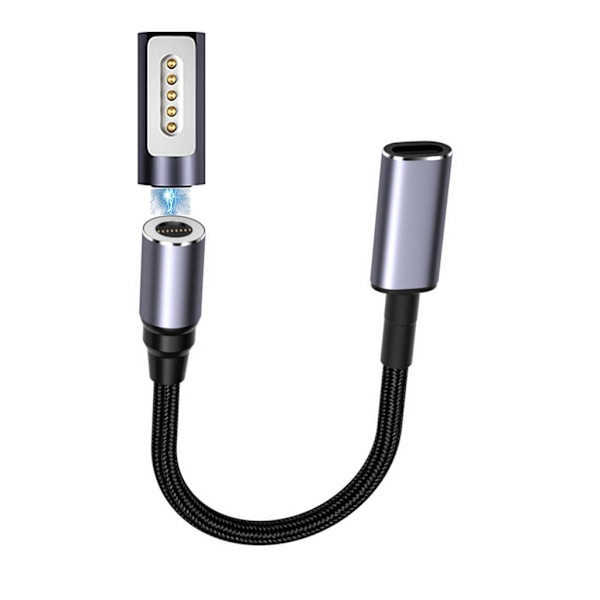 Magnetisk Type C Kabel Hurtig Magnetisk Ladekabel Nylon Flettet Ledning til Type C Enhed Understøtter Dataoverførsel til Laptop