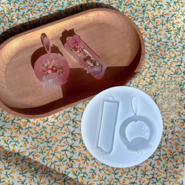 Resin Shaker Form, Genanvendelig Sød Silikone Kvicksand Form til DIY Håndværk
