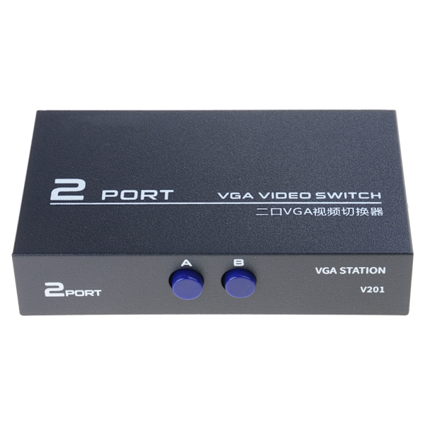 Utility Video Switch Adapter Converter Box 2 Porter for Datamaskin for HD-spiller