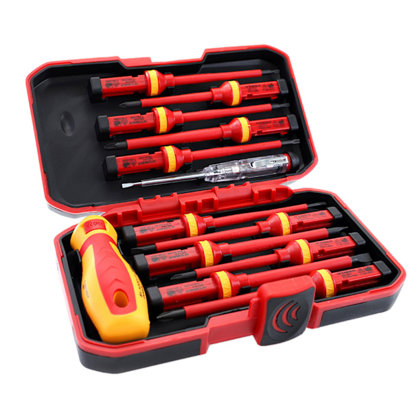 13 Delars Isolerat Skruvmejselset Skruvmejselbit Magnetisk Phillips Spårskruvmejslar Multipurpose Skruvhållare Verktyg