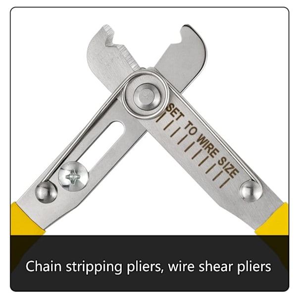 Wire Stripper Cutter med Skarp Rustfri Stål Klinge til Tynd Tråd