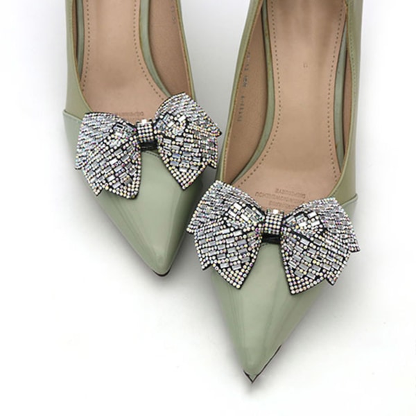 En sko med flera spänne Tillbehör Gör-det-själv bröllopsskor Dekoration Spänne Skoklämma Rosett Sko Blomdekoration